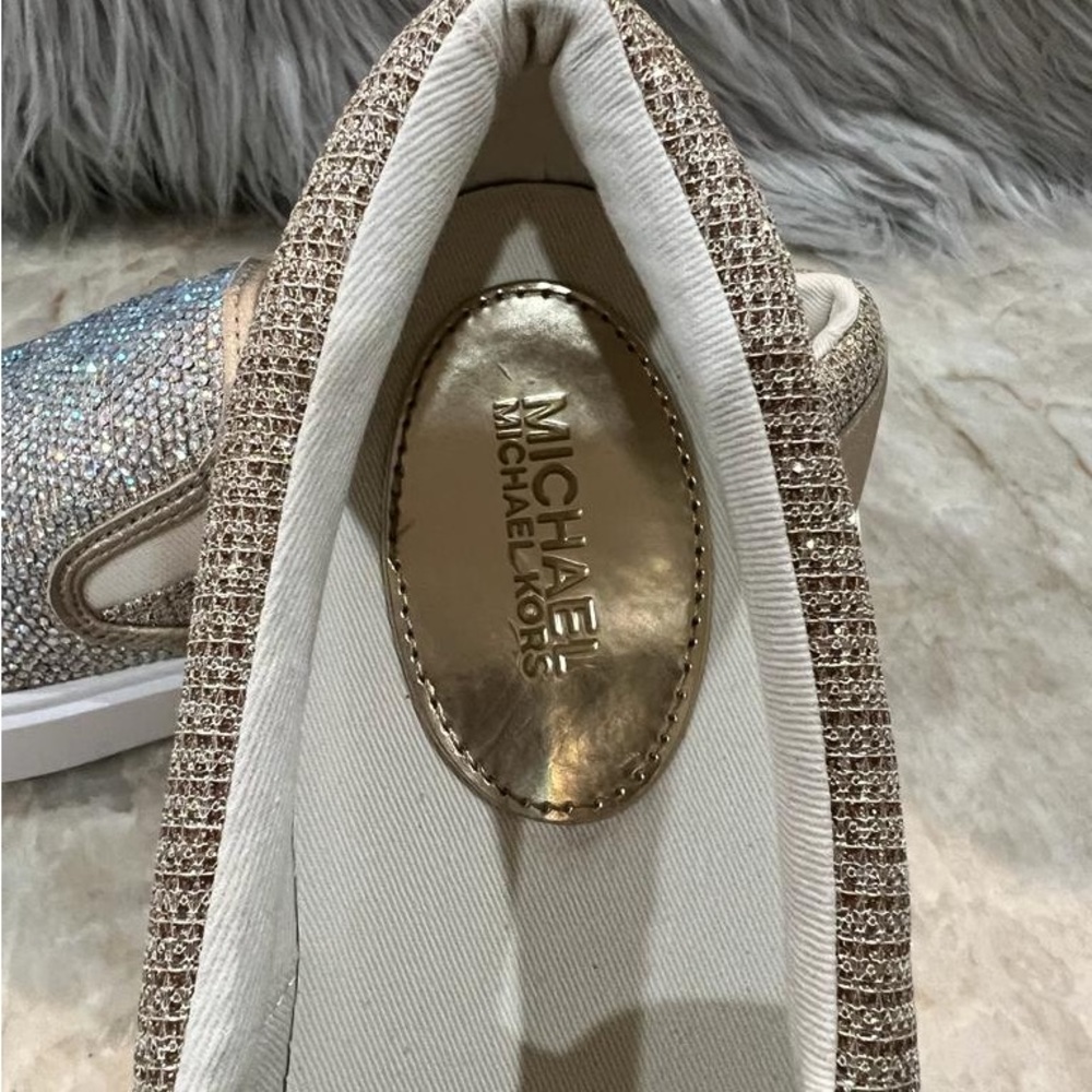 Michael Michael Kors Women’s Keaton Glitter Shoes. New - Picture 9 of 10